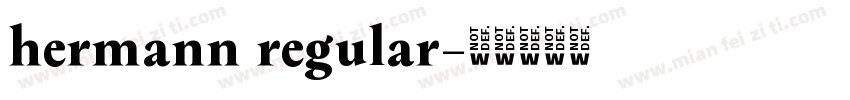 hermann regular字体转换